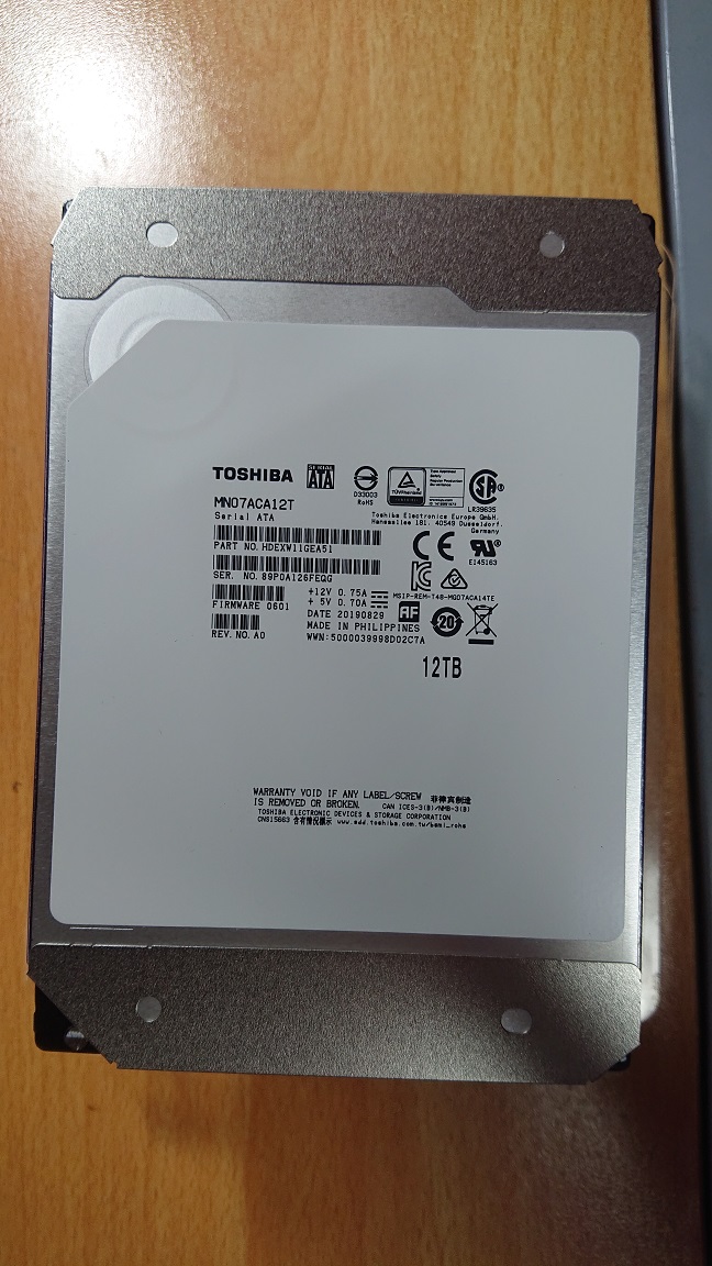 TOSHIBA MN07ACA12T のハードディスクを買ったら静かで大満足（ヘリウム充填 – 湘南藤沢.ネット